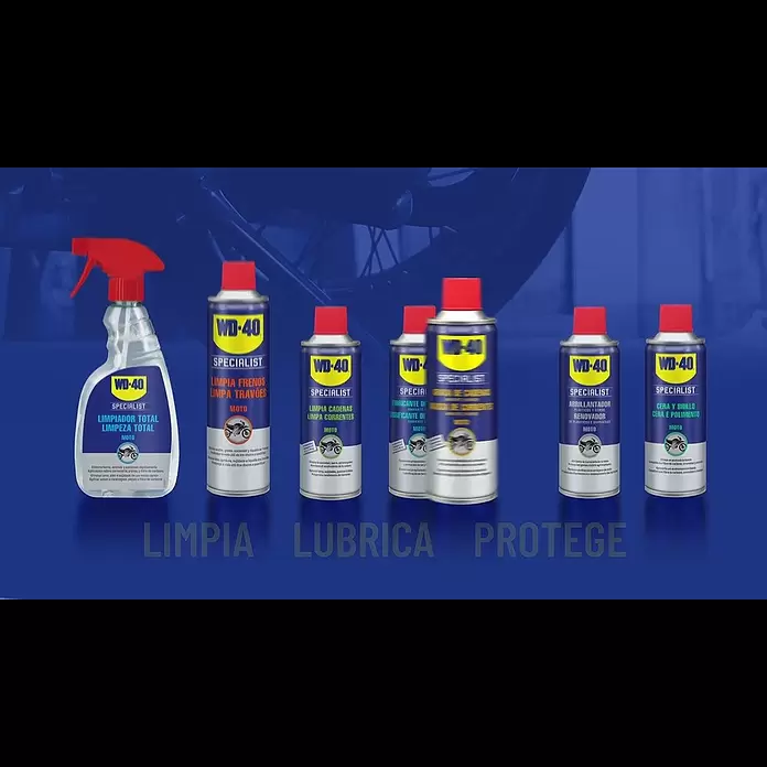 WD-40 Specialist Motorbike Limpiador de cadenas - 400 ml - WD40NB ES MOTORBIKE CHAIN WAX v7 Original