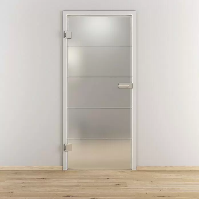 Diamond Doors Glasdrehtür 582 - 959 x 1.972 mm, DIN Anschlag: Links, Milchglas - Stimmungsaufnahme