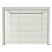 Sorara Pavillon-Seitenwand aus Lamellen (B x H: 123 x 240 cm, Weiß, Für die Modelle Classic und Deluxe mit Länge 400 cm) | BAUHAUS