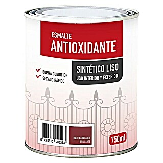 Esmalte de color sintético antioxidante (Rojo carruaje, 750 ml, Brillante)