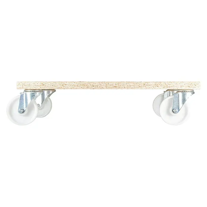 Wagner System Transportroller MM 1617 - L x B x H: 590 x 490 x 25 mm, Traglast: 400 kg, Holz - Holzbrett mit Rollen. Dieses praktische Möbelstück verfügt über robuste Rollen für einfaches Bewegen von Gegenständen im Raum.