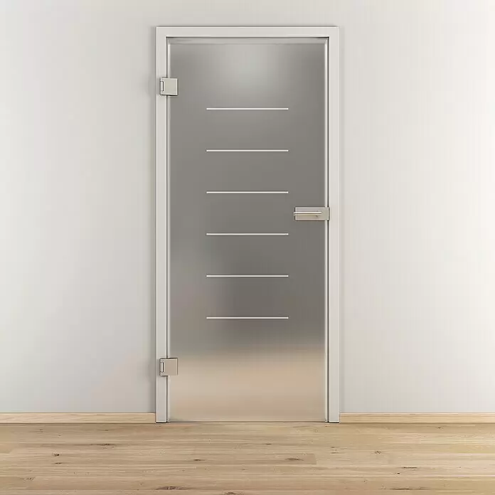 Diamond Doors Glasdrehtür 631 - 959 x 1.972 mm, DIN Anschlag: Links, Milchglas - Stimmungsaufnahme