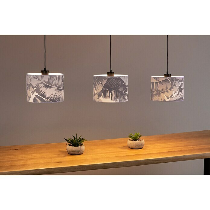 Spotlight Pendelleuchte Safari Breeze (40 W, L x B x H: 115 x 25 x 100 cm, Grau-blau, E27) | BAUHAUS