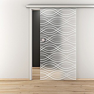 Diamond Doors Glasschiebetür 542 (935 x 2 058 mm, Einscheibensicherheitsglas (ESG), Milchglas)