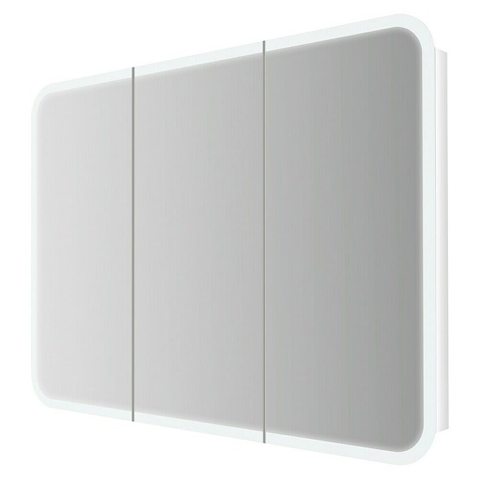 Baden Haus LED omarica z ogledalom  (Š x V: 95 x 70 cm, Les, Bela) | 3767 - SGS MDF/Holz | DADH - Spiegelschränke | DAD - Badausstattung | DA - Badausstattung/Bäderwelt | D - Sanitär | BAUHAUS