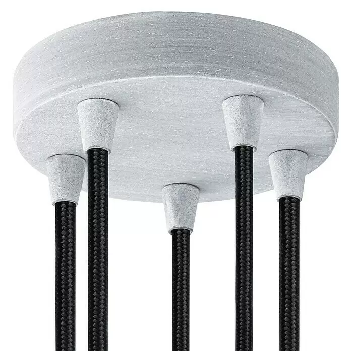 Home Sweet Home Lampenbaldachin - 5-fach, Beton, Metall, 12 cm - Detailaufnahme