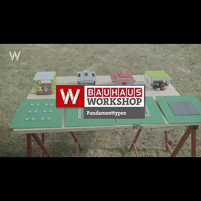 Weka wekaLine Gerätehaus Gr. 3319 x 334 cm, Wandstärke: 28 mm, Natur - BAUHAUS Workshop - Welcher Fundament-Typ ist der richtige?