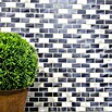 Mosaikfliese Brick XAM A431 (30,6 x 32,4 cm, Schwarz, Matt)