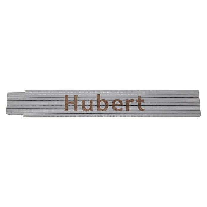 Heka Zollstock (Aufdruck: Hubert, Länge: 2 m, Weiß)