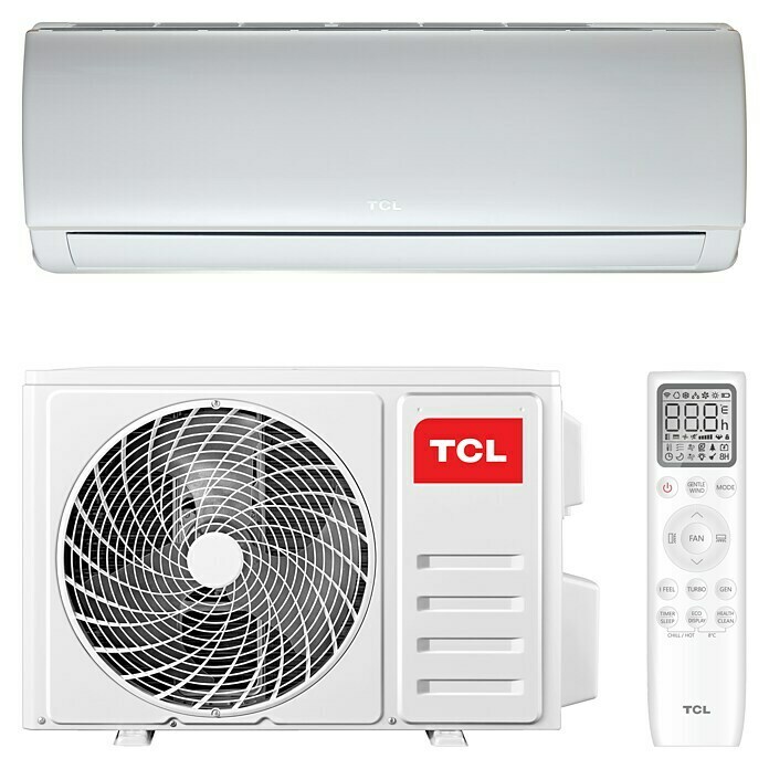 TCL Inverter-Klimasplitgerät TAC-18CHSD/XA41 QCMax. Kühlleistung je Gerät in BTU/h: 18.000 BTU/h, Max. Heizleistung je Gerät in BTU/h: 18.000 BTU/h, Passend für: Räume bis ca. 52 m² Front View