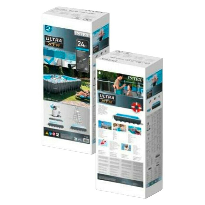 Intex Bazen s okvirom  (D x Š x V: 732 x 366 x 132 cm, Tamnosive boje, 31.805 l) | BAUHAUS