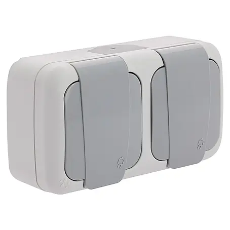 Ibelec Viko Enchufe doble para estancias con humedad