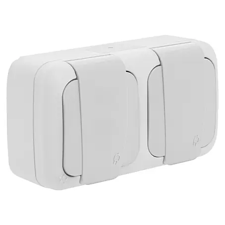 Ibelec Viko Enchufe doble para estancias con humedad