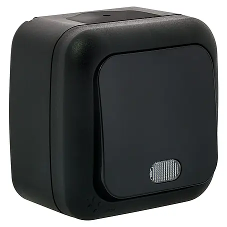 Ibelec Viko Pulsador para estancias con humedad con luz