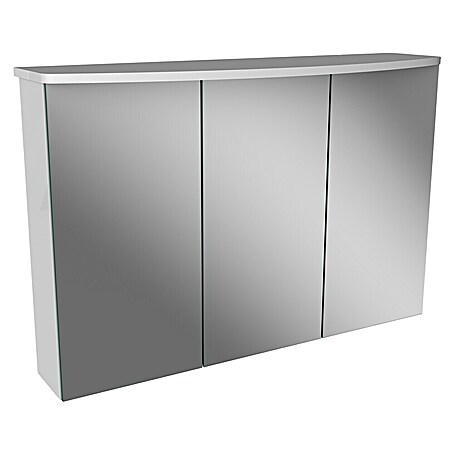 Camargue Swing K LED-Spiegelschrank (B x H: 90 x 70,2 cm, Mit Beleuchtung, Weiß)