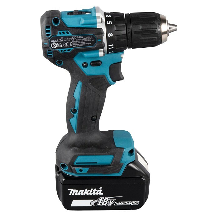 Makita LXT 18V Taladro atornillador de batería DDF487RAJ (18 V, 2 baterías, 2 Ah) | BAUHAUS