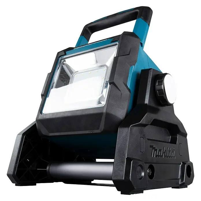 Makita LXT 18V LED-Akkustrahler ML003G - 18 V, Ohne Akku - Akku-Baustrahler von Makita für den flexiblen Einsatz auf Baustellen. Die Lampe bietet eine hohe Lichtleistung und ist robust gebaut.