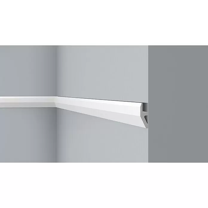 Nmc Decoflair Zierprofil CL13 - L x B x H: 2 m x 18 mm x 55 mm, Hochverdichtetes extrudiertes Polymer (HDPS) - Anwendungsbeispiel