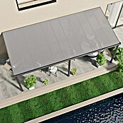 Gardendreams Terrassenüberdachung Compact Line (B x T: 604 x 300 cm, Anthrazitgrau, Polycarbonat, Transparent) | BAUHAUS