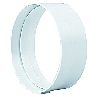 Empalme para tubo redondo Tubpla (125 mm, Blanco)