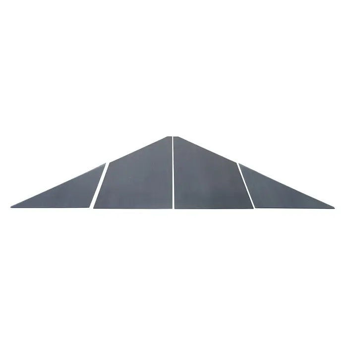 Sunfun Ersatz-Dachplatte Reo-Set - Für Sunfun Pavillon Reo 3x3 - Stilvolle, graue Pyramide aus einzelnen Paneelen mit feinen Linien für ein modernes Dekor. Ideal für minimalistische Designs.
