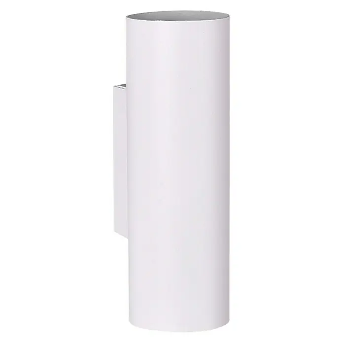 Trio Leuchten Marley Wandleuchte rund - 70 W, L x B x H: 8 x 6 x 18 cm, Weiß, GU10 - Weiße zylindrische Wandleuchte für den Innen- und Außenbereich, modernes Design für stimmungsvolle Beleuchtung.