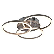 LED-Deckenleuchte Circle (27 W, L x B x H: 43,5 x 43,5 x 9,5 cm, Nickel-matt, Mehrfarbig) | BAUHAUS