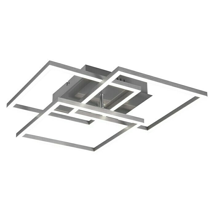 Reality Leuchten LED-Deckenleuchte Mobile (28 W, L x B x H: 42 x 39 x 10 cm, Nickel-matt) | BAUHAUS