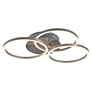 LED-Deckenleuchte Circle (27 W, L x B x H: 43,5 x 43,5 x 9,5 cm, Nickel-matt, Mehrfarbig)