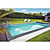 KWAD Bausatz-Pool Gran Canaria (L x B x H: 800 x 400 x 150 cm, 46 500 l, Grau, Mit Edelstahlleiter) | BAUHAUS