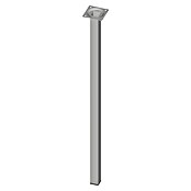 Element System Pata de tubo de acero cuadrangular (L x An x Al: 25 x 25 x 600 mm, Blanco)