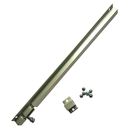 Cerradura adicional para ventanas (Largo: 300 mm, Aluminio, Plateado)