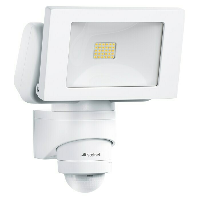 Steinel Sensor-LED-Strahler LS 150 S WSFarbe: Weiß, Lichtfarbe: Neutralweiß, IP44 Diagonal View