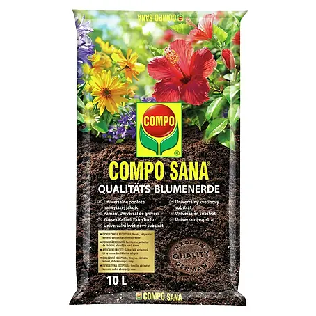 Compo Sana Blumenerde für Zimmer-, Balkon- & Gartenpflanzen
