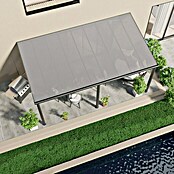 Gardendreams Terrassenüberdachung Compact Line (B x T: 544 x 300 cm, Anthrazitgrau, Polycarbonat, Transparent) | BAUHAUS