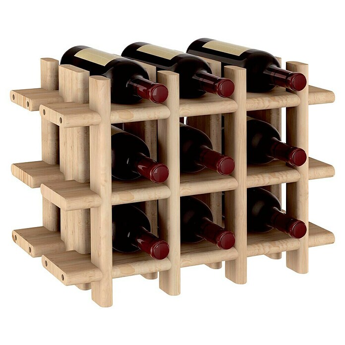 Astigarraga Botellero Rioja (L x An x Al: 43 x 22 x 32,5 cm, Número de botellas: 9)