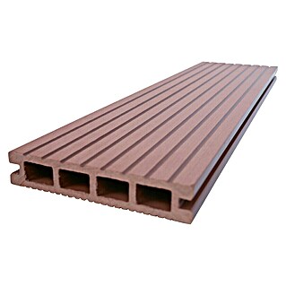Dioco Tablón para terraza WPC (L x An x Es: 220 x 14,5 x 2,2 cm, Teca)