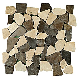 Malla mosaico Rocaplana Zebra (30 x 30 cm, Negro/Beige)
