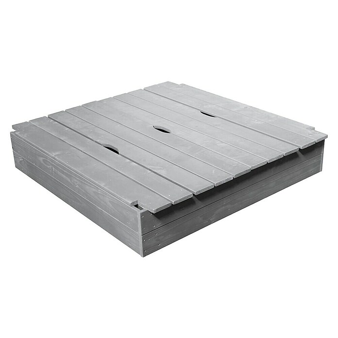Soulet Sandkasten Sophie (118 x 118 x 12,6 cm, Holz, Hellgrau) | BAUHAUS