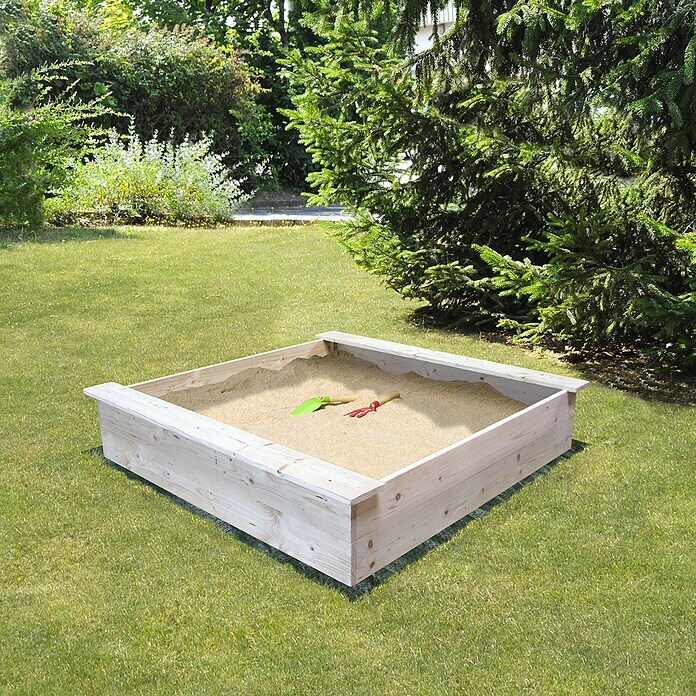 Soulet Sandkasten (118 x 118 x 12,6 cm, Holz) | BAUHAUS