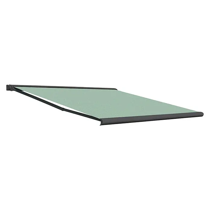 Deyo Limassol VollkassettenmarkiseBlau/Grün, Farbe Gestell: Eisenglimmer matt, Breite: 5,5 m, Ausfall: 3,5 m