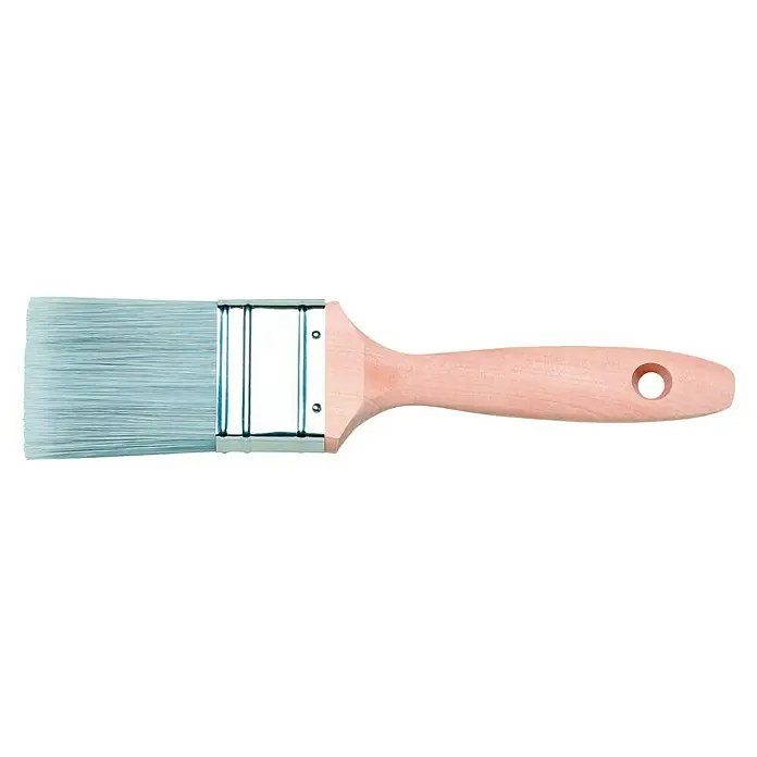 Paletina Triple Aquapro - Anchura cerdas: 50 mm, Tipo de cerdas: Fibra sintética, Madera - Brocha con cerdas azul claro y mango de madera clara. Ideal para la aplicación precisa de pinturas y barnices. Perfecta para cualquier trabajo.