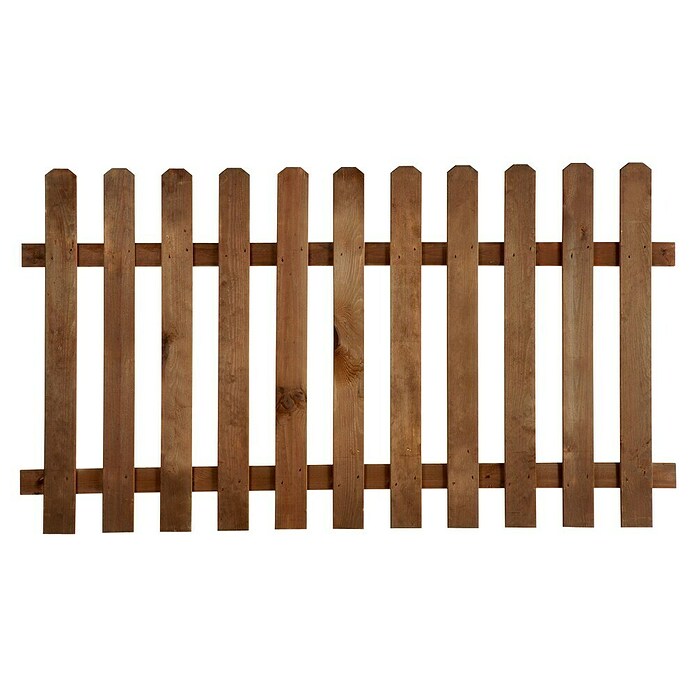 Forest-Style Valla de madera Mustang (L x Al: 180 x 100 cm, Marrón)