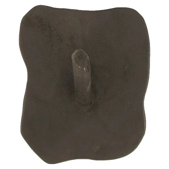 Garderobenhaken Teak - B x T x H: 16 x 9 x 22 cm, Holz, Schwarz - Nahaufnahme eines Gua-Sha-Massagegeräts mit Griff, einem Werkzeug zur Hautpflege und Muskelentspannung. Ideal für Wellness-Routinen.