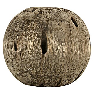 Dekoelement Kugel Albizia (Schwarz gewaschen, Holz, Durchmesser: 15 cm)