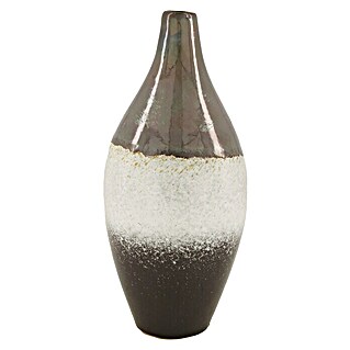 Vase (Ø x H: 11,5 x 26,5 cm, Keramik, Grau)