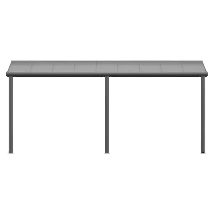Gardendreams Terrassenüberdachung Comfort - B x T: 544 x 300 cm, Anthrazitgrau, Polycarbonat, Transparent