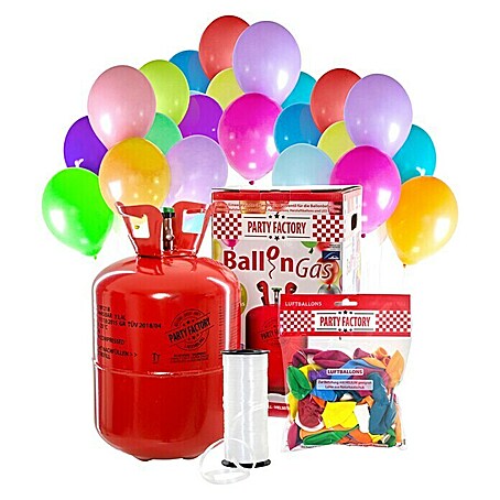 Party Factory Ballongas (0,4 m³, Inhalt ausreichend für ca.: 50 Ballons)