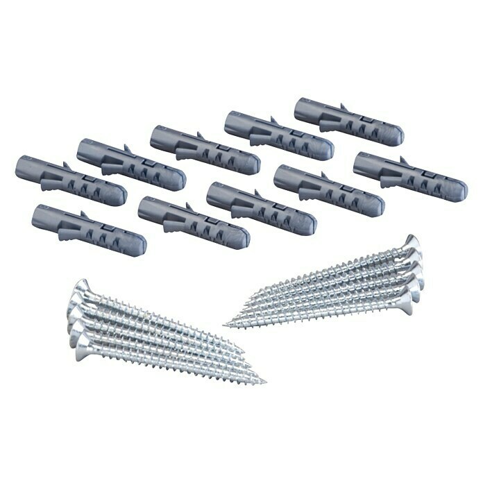 Elfa Tornillos y tacos (Diámetro: 4,8 mm, Largo: 6,4 cm, 10 ud.) | BAUHAUS