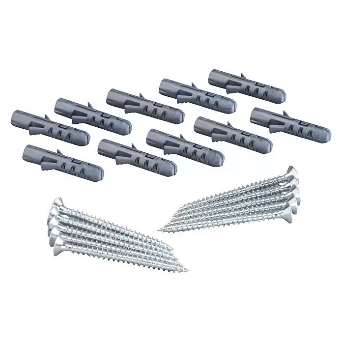 Elfa Schrauben - Durchmesser: 4,8 mm, Länge: 6,4 cm, 10 Stk. - Diagonale Ansicht